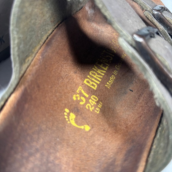 Birkenstock Arizona Tobacco Brown Oiled Leather Sandals Womens 37 6.5 Summer - Picture 5 of 6